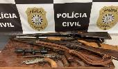 Homem é preso em flagrante com armas e munições em Mato Queimado