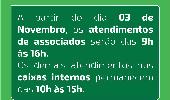 Sicredi Noroeste RS terá horários diferenciados em novembro